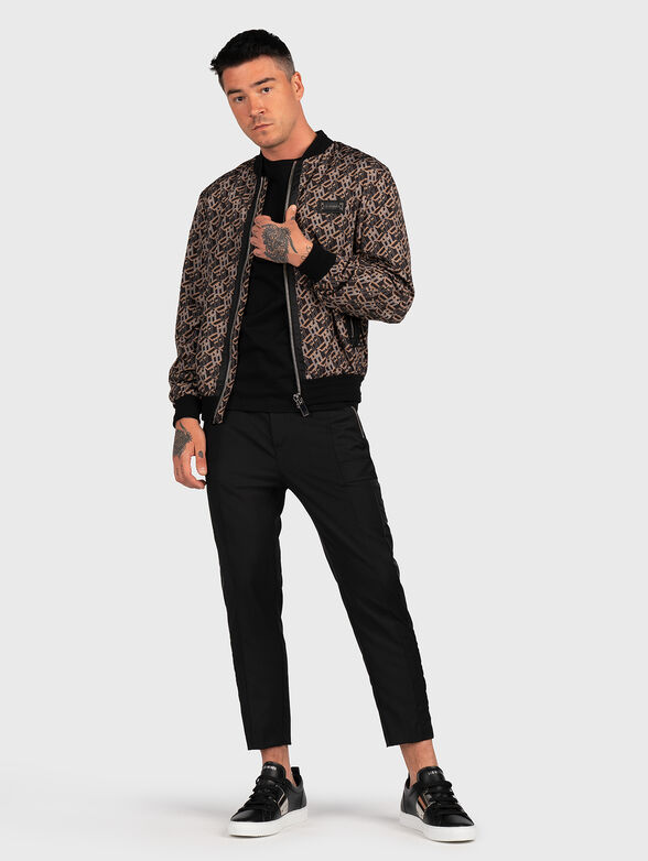 Black T-shirt with logo patch - 2