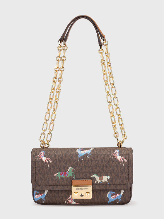 Кросбоди чанта с монограмен принт - 1