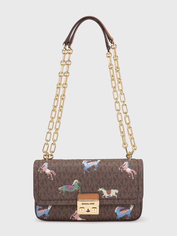 Crossbody bag with monogram print - 1