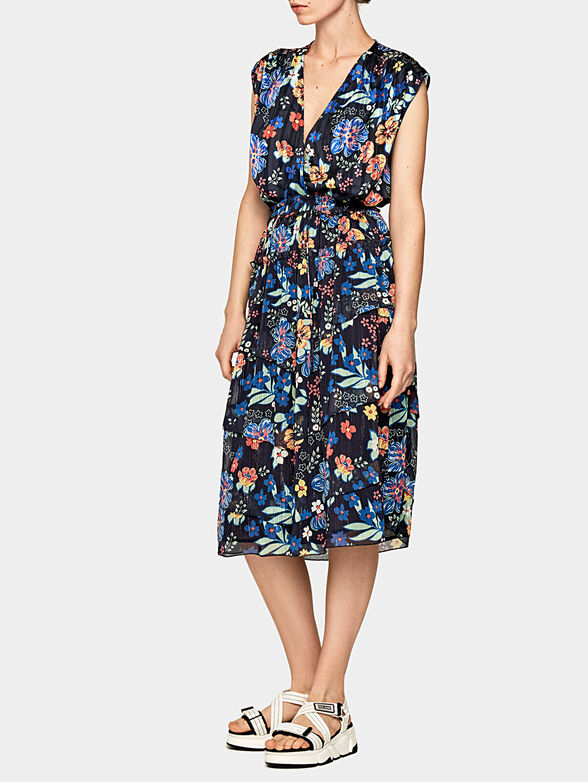 DONNA Midi skirt with floral print - 1