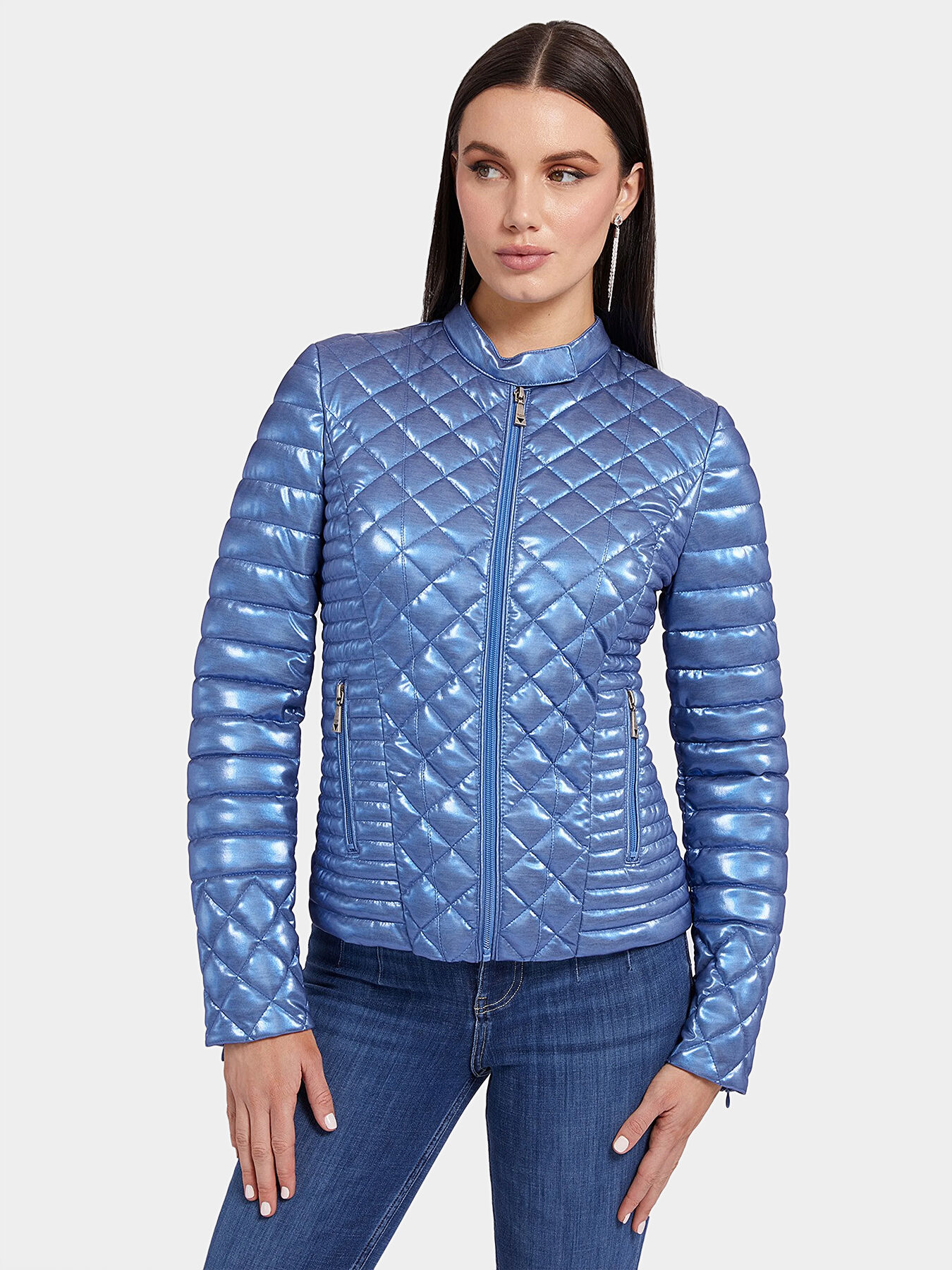 Guess blue jacket store