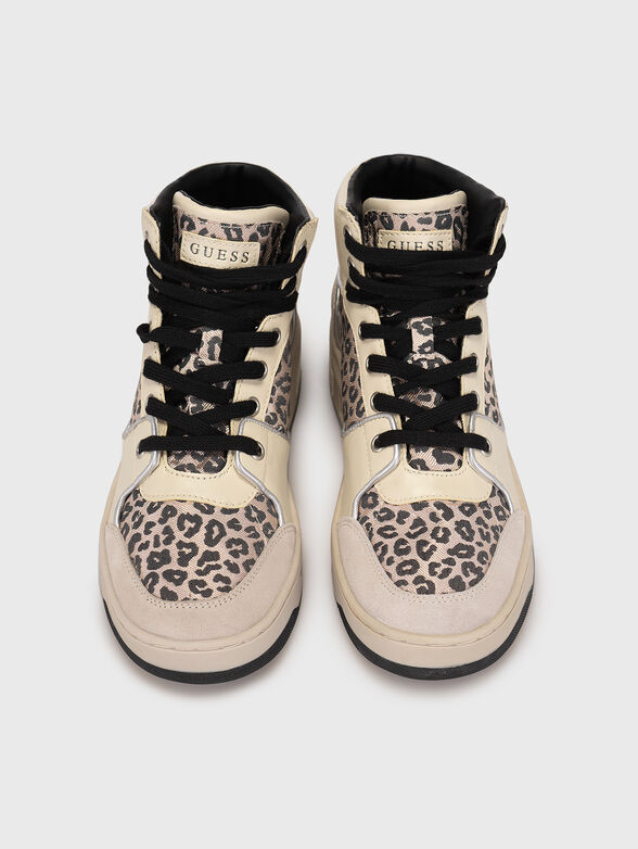 TULLIA high sports shoes with leopard print - 6