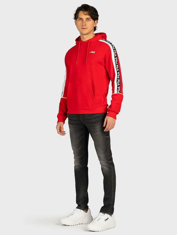 TEFO black sweatshirt with logo branding  - 4