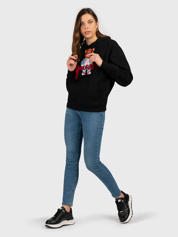 Sweatshirt with contrast print and logo - 2