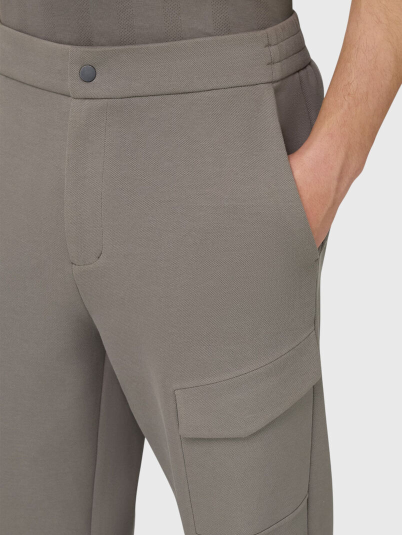 Cotton-blend trousers - 3