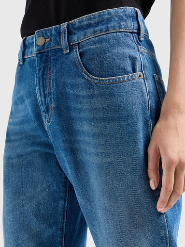 Black jeans with logo detail  - 3