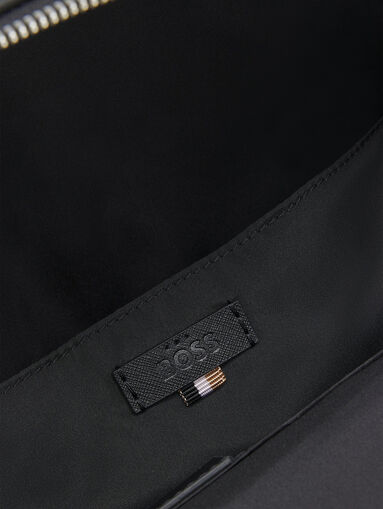 Black leather backpack - 5