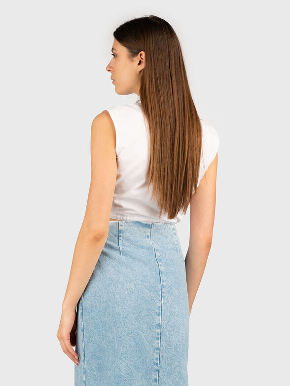 ENJOY cropped shirt  - 2