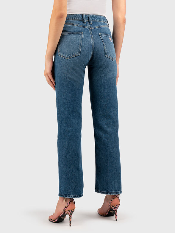 Straight cotton blend jeans  - 2