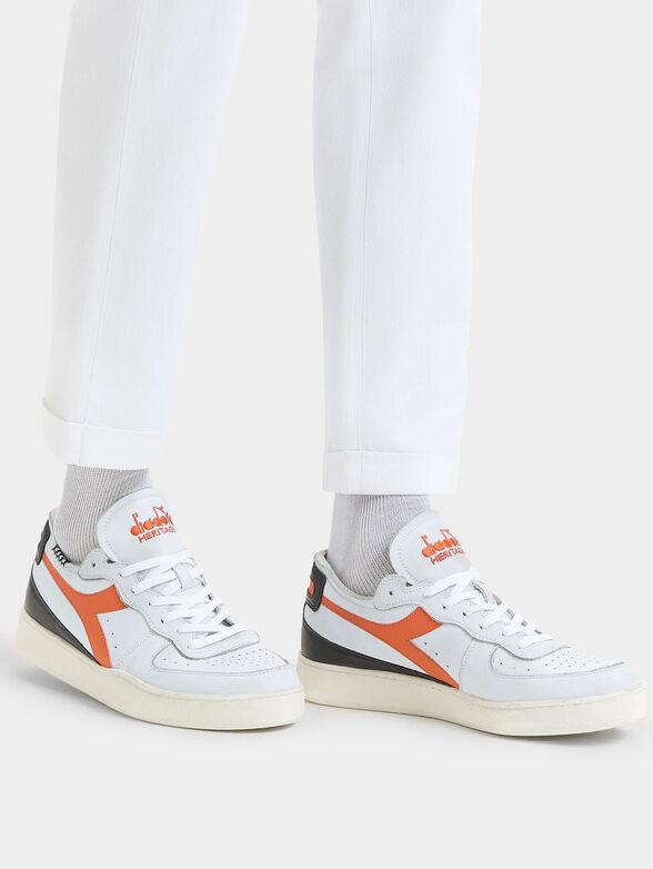 MI BASKET ROW CUT sneakers with contrasting logo - 2