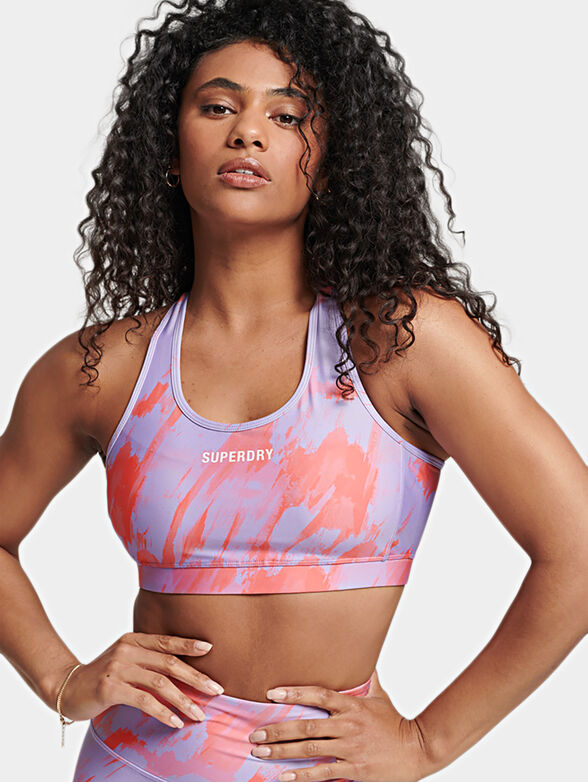 CORE MID IMPACT sports top in purple - 1