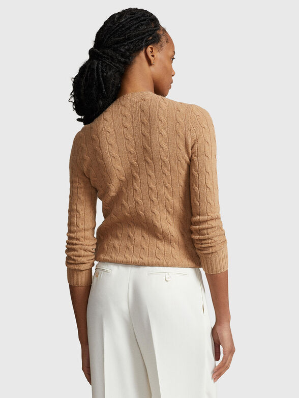 Wool blend sweater with logo embroidery - 3