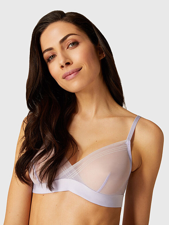Bralette SHEER with sparkling threads - 1