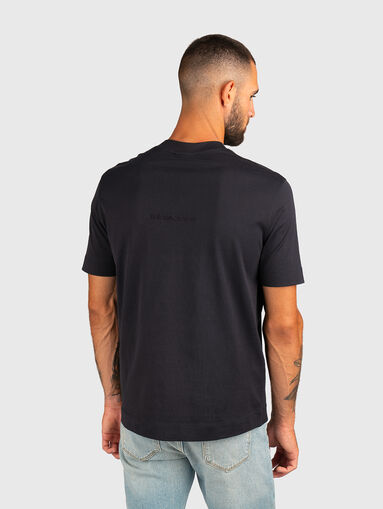 T-shirt with oval neckline and logo embroidery - 3