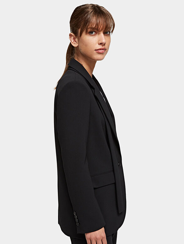 Black blazer with detachable tie - 2