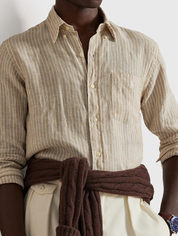 Striped linen shirt - 6