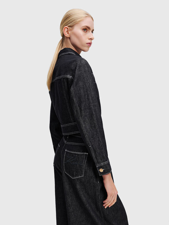 Short denim jacket  - 3