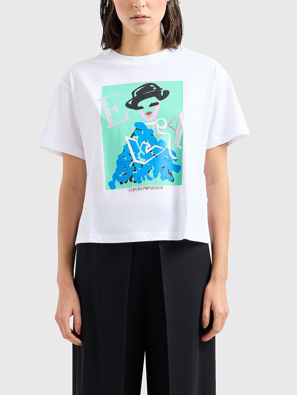 T-shirt with art print - 1