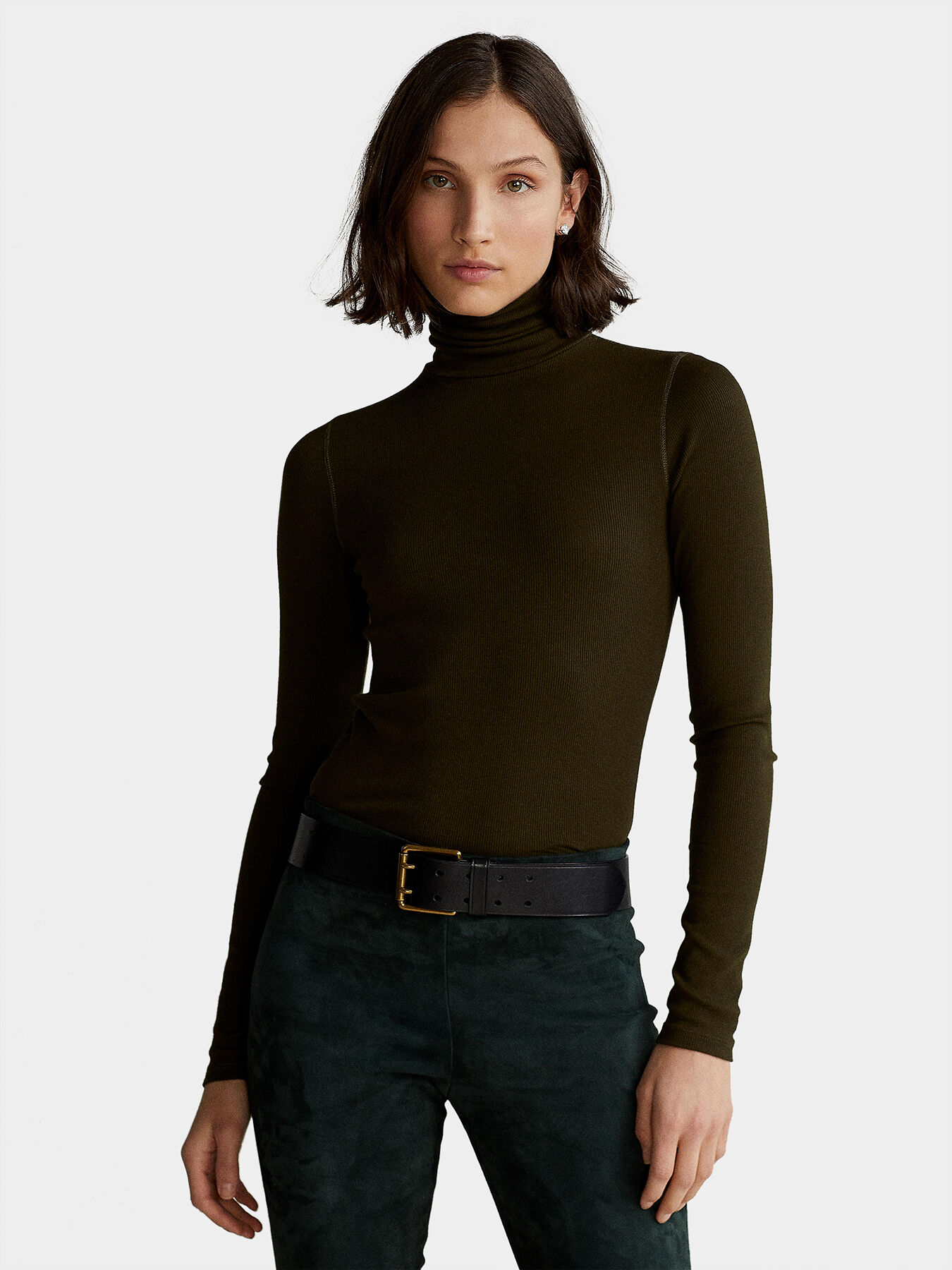 Dark green turtleneck sweater brand POLO RALPH LAUREN Globalbrandsstore en