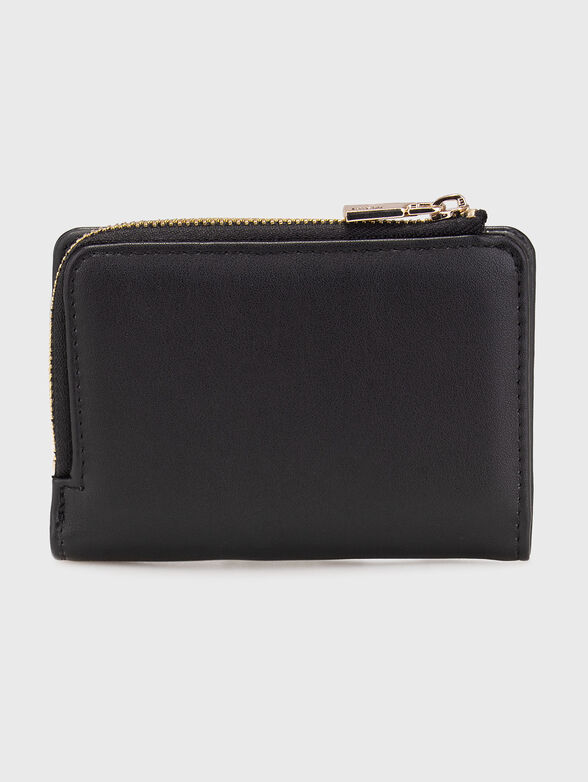Black small wallet with logo - 2