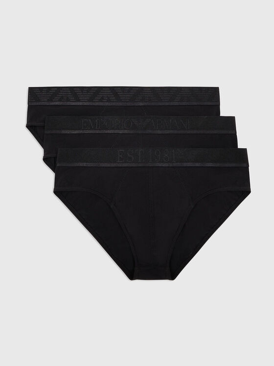 Set of three briefs with logo - 1