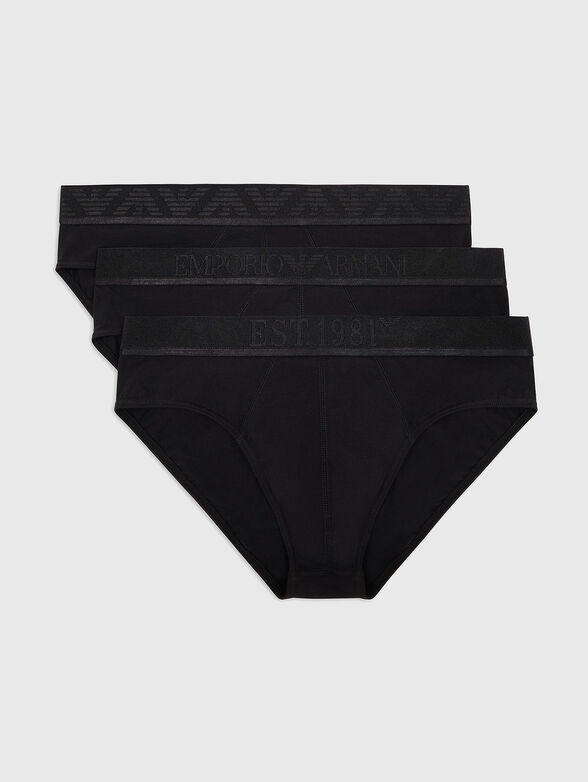 Set of three briefs with logo - 1
