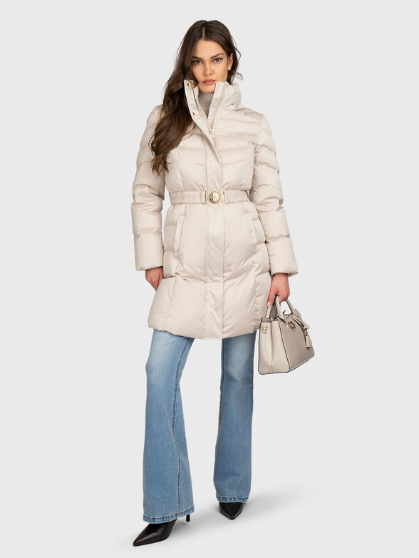 Real down puffer hooded jacket - 2