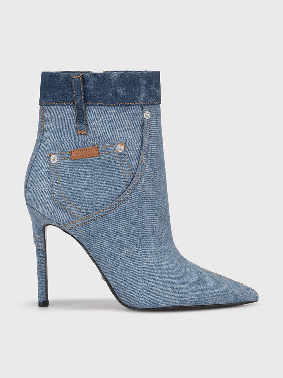 AVON boots with denim texture - 1