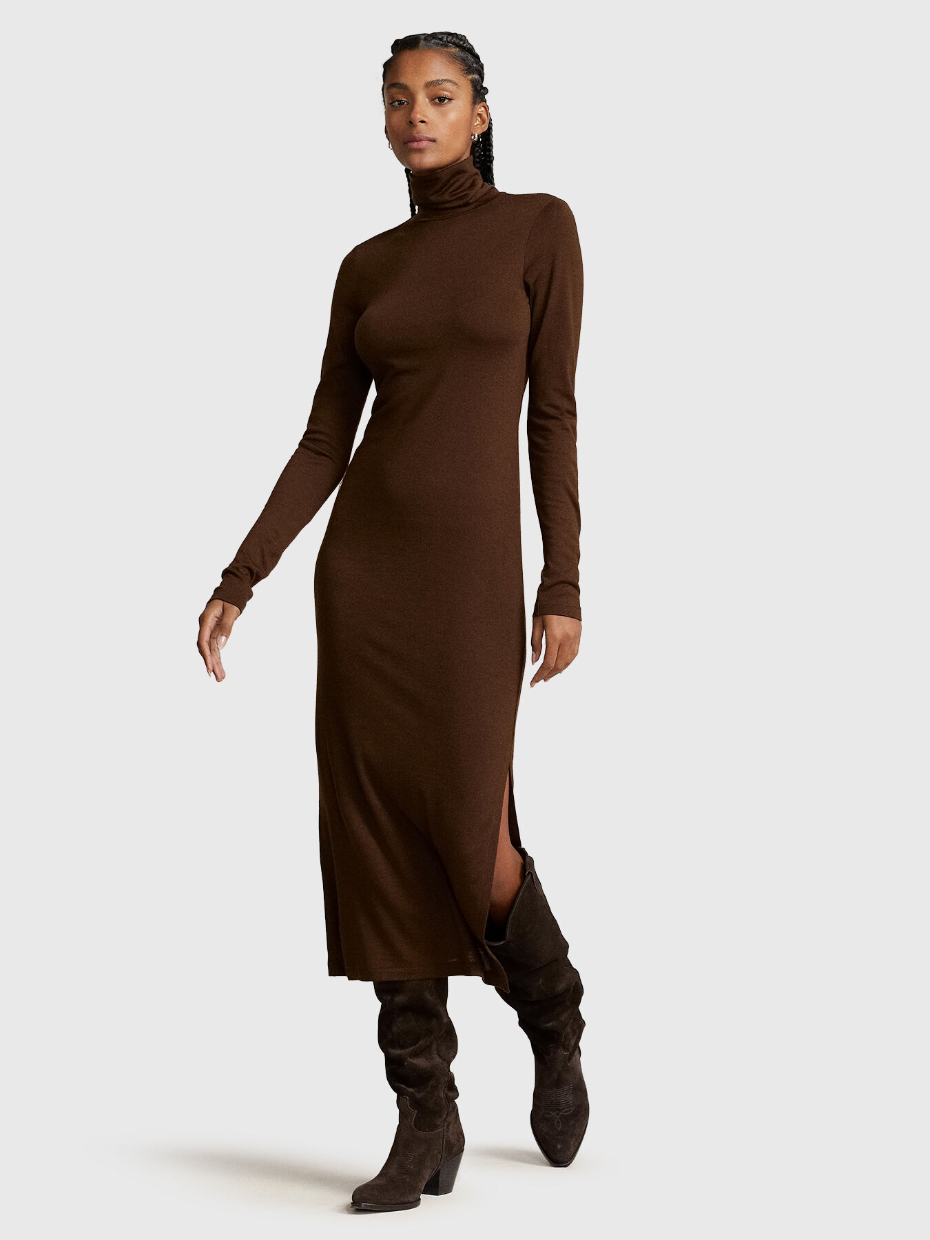 High neck midi dress brand POLO RALPH LAUREN