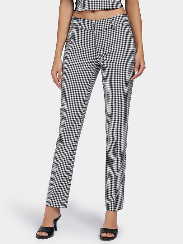 ZOE Chino pants with checkered print - 1