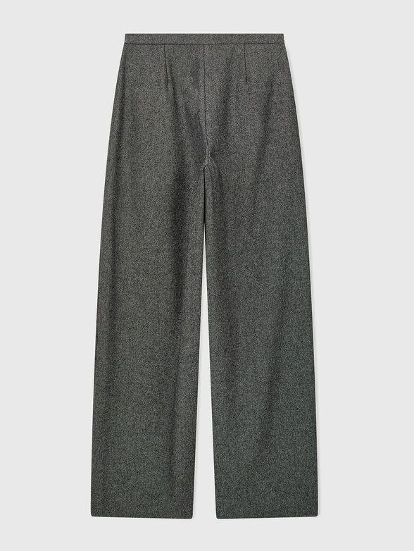 Gray wool blend trousers - 2