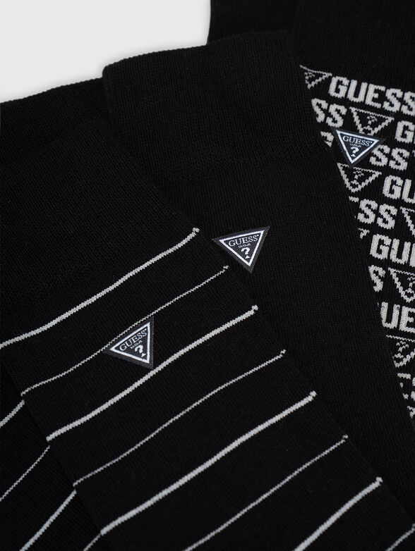 Set of three pairs of socks with logo - 2