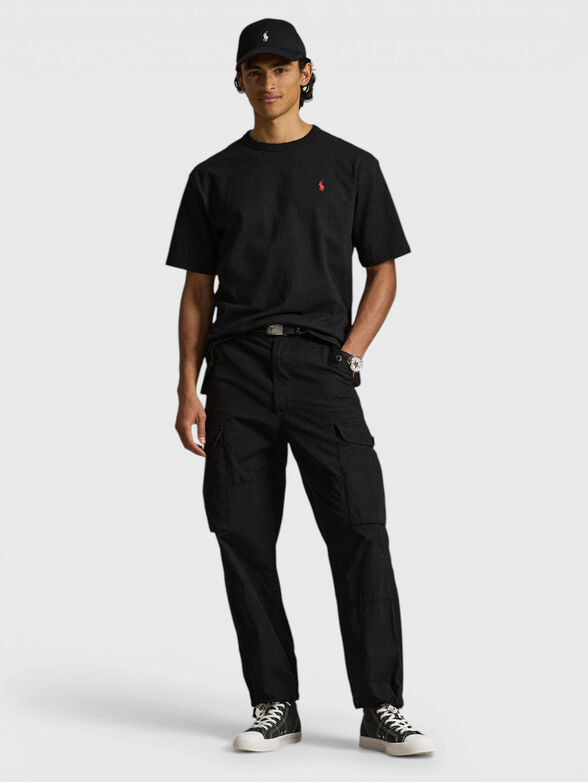 Black cotton T-shirt - 2