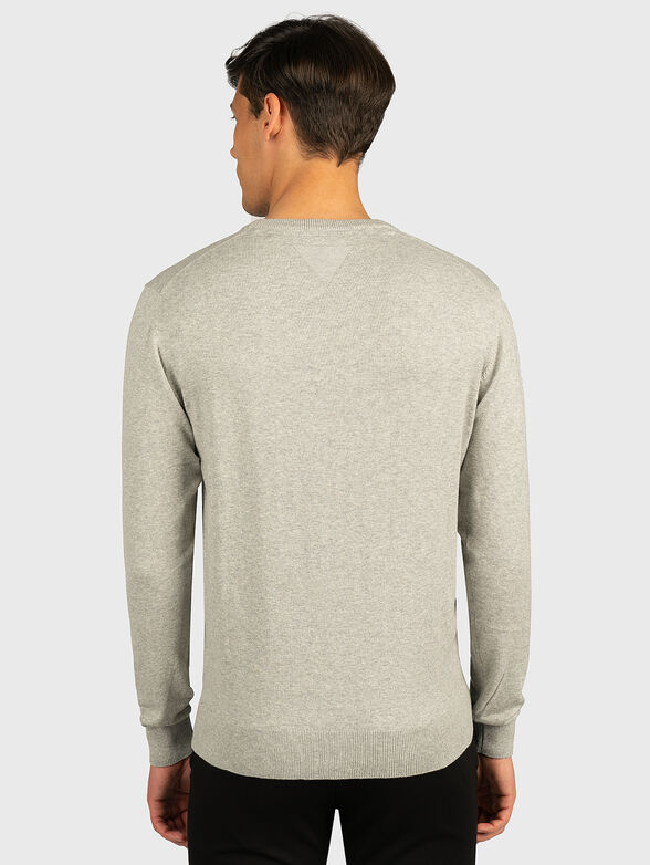 Black sweater with contrasting logo - 2