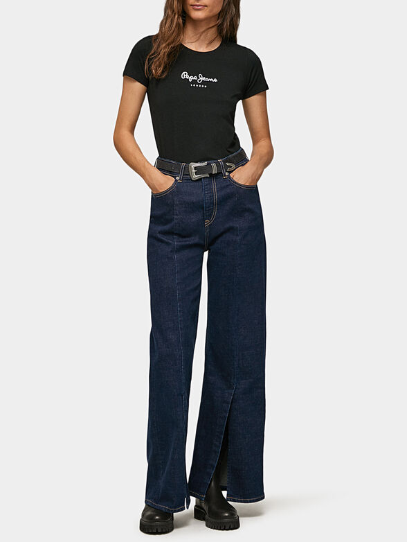 NEW VIRGINIA black T-shirt with logo detail - 2