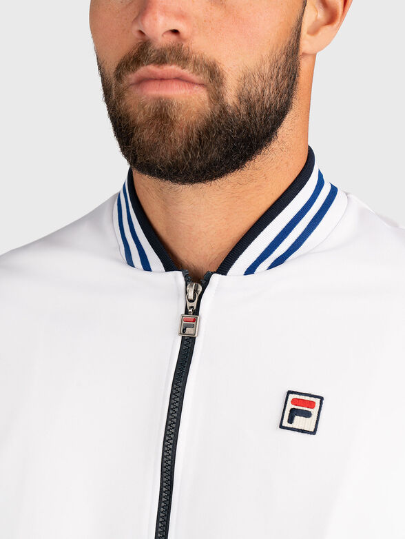 Jacket with accent collar and logo detail - 3