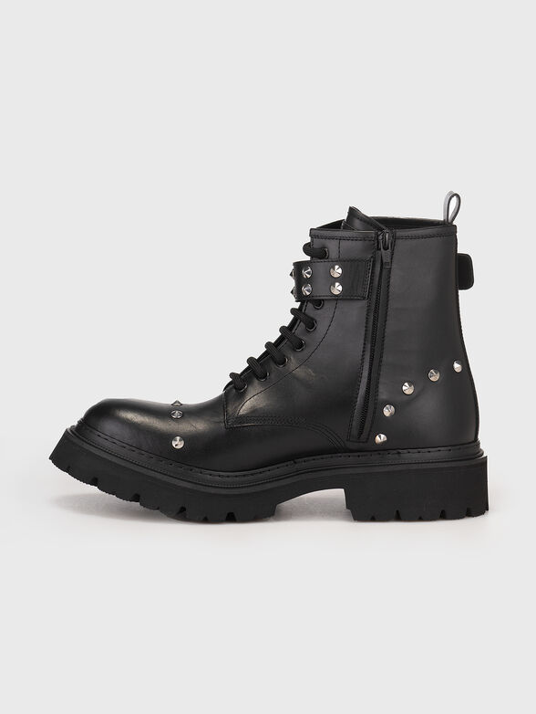 Leather boots with  studs  - 3