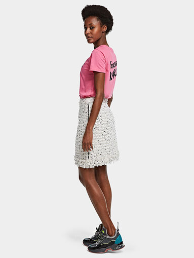 Mini skirt from boucle - 3