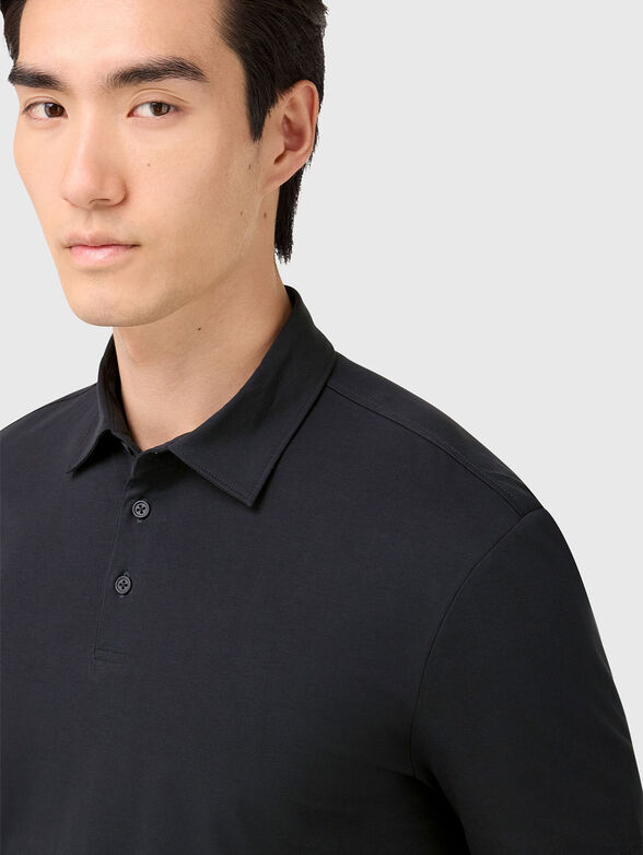 Short sleeved cotton polo shirt - 4