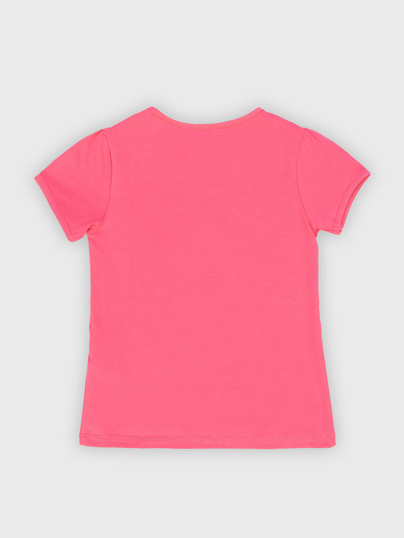 Coral T-shirt with logo print brand GUESS