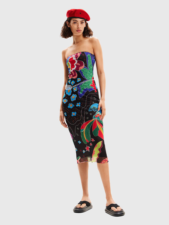 Printed midi dress - 1