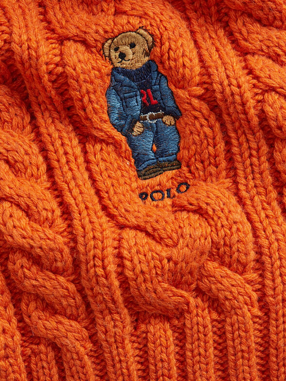 Scarf with embroidered Polo Bear logo - 2