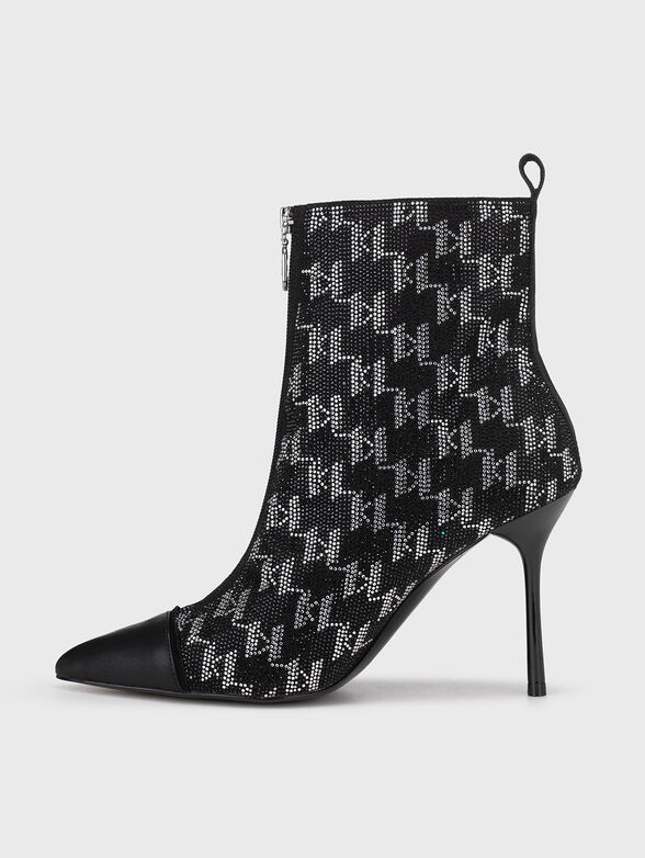 SARABANDE II ankle boots with applique rhinestones - 4