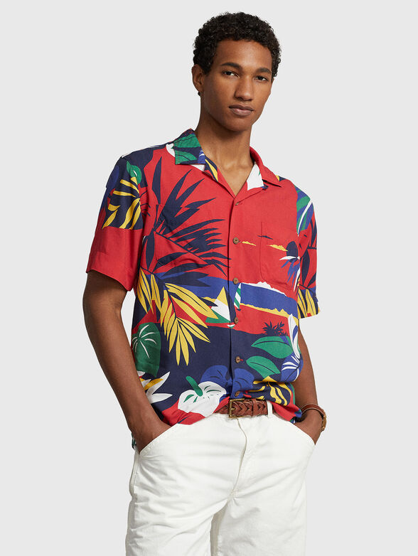 CLADY shirt with print and short sleeves - 1