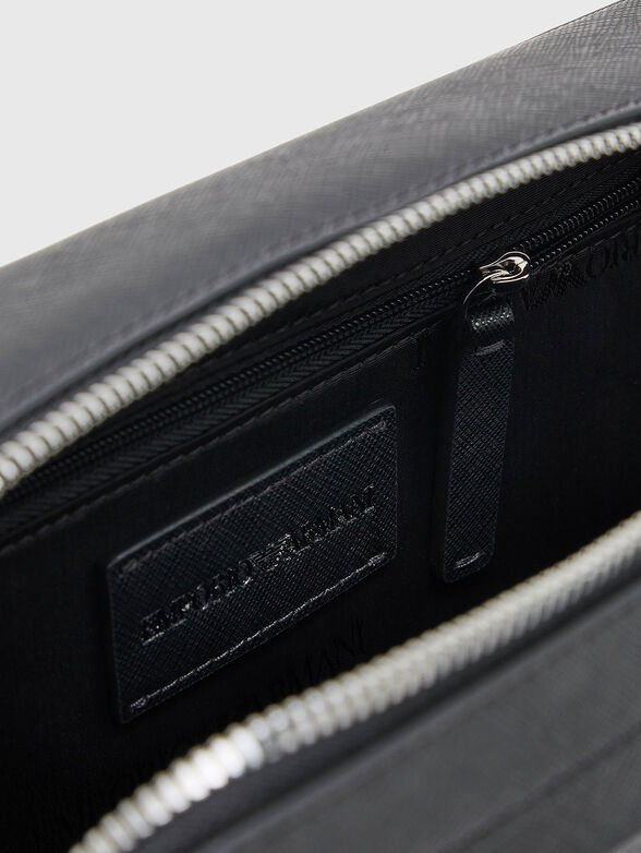 Crossbody bag with saffiano effect - 6