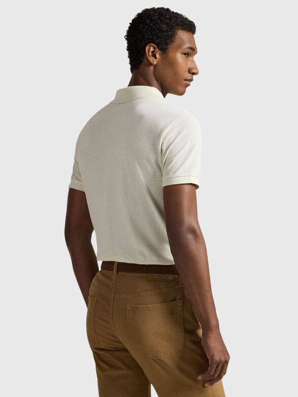 Ecru polo shirt - 3
