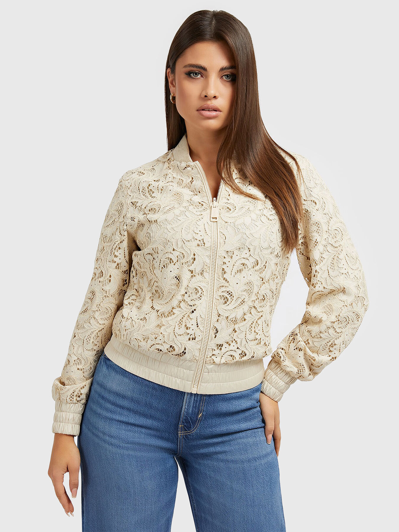 Guess lace jacket hotsell