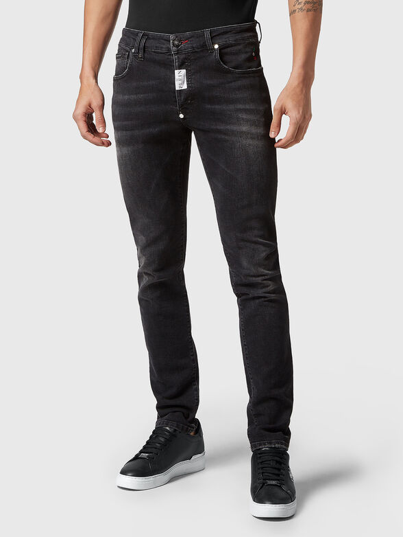 Slim fit cotton jeans - 1