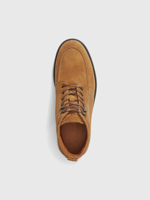 Suede boots with laces - 4