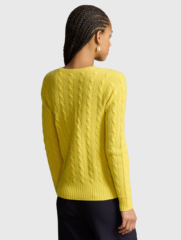 V-neck sweater in wool and cashmere - 2